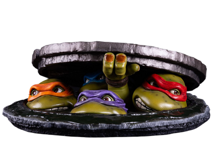 Statuette TMNT Teenage Mutant Ninja Turtles en édition de table en résine par PCS Collectibles, figurine de collection détaillée
