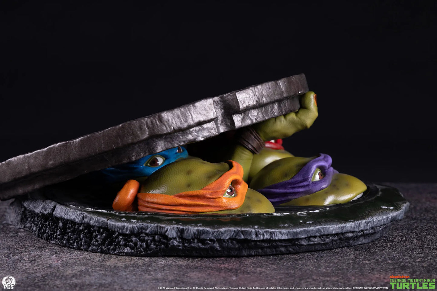 Statuette TMNT Teenage Mutant Ninja Turtles en figurine de collection en résine, édition table top en échelle 1:4, PCS Collectibles