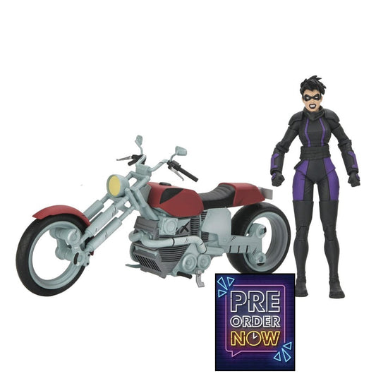Tortues Ninja (The Last Ronin The Lost Years) figurine Casey Marie with Last Ronin Motorcycle 18 cm - Toys Legacy Collection