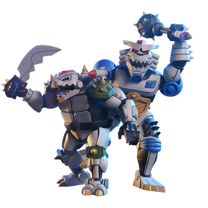 Figurines TMNT Robo Tokka et Rahzar de Neca, Tortues ninja 1987, édition Cartoon, modèles détaillés pour collectionneur.