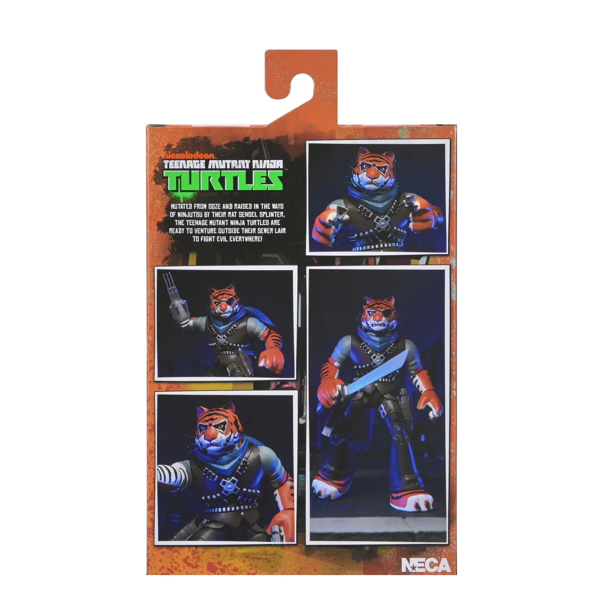 Figurine Neca Turtles Ninja ultime Tiger Claw, personnage de la série animée TMNT 2012, en pose détaillée.