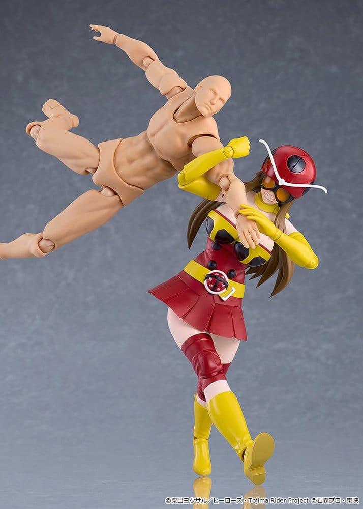 Tojima Wants to Be a Kamen Rider Figma figurine Yuriko Okada (Electro-Wave Human Tackle Ver.) 14 cm