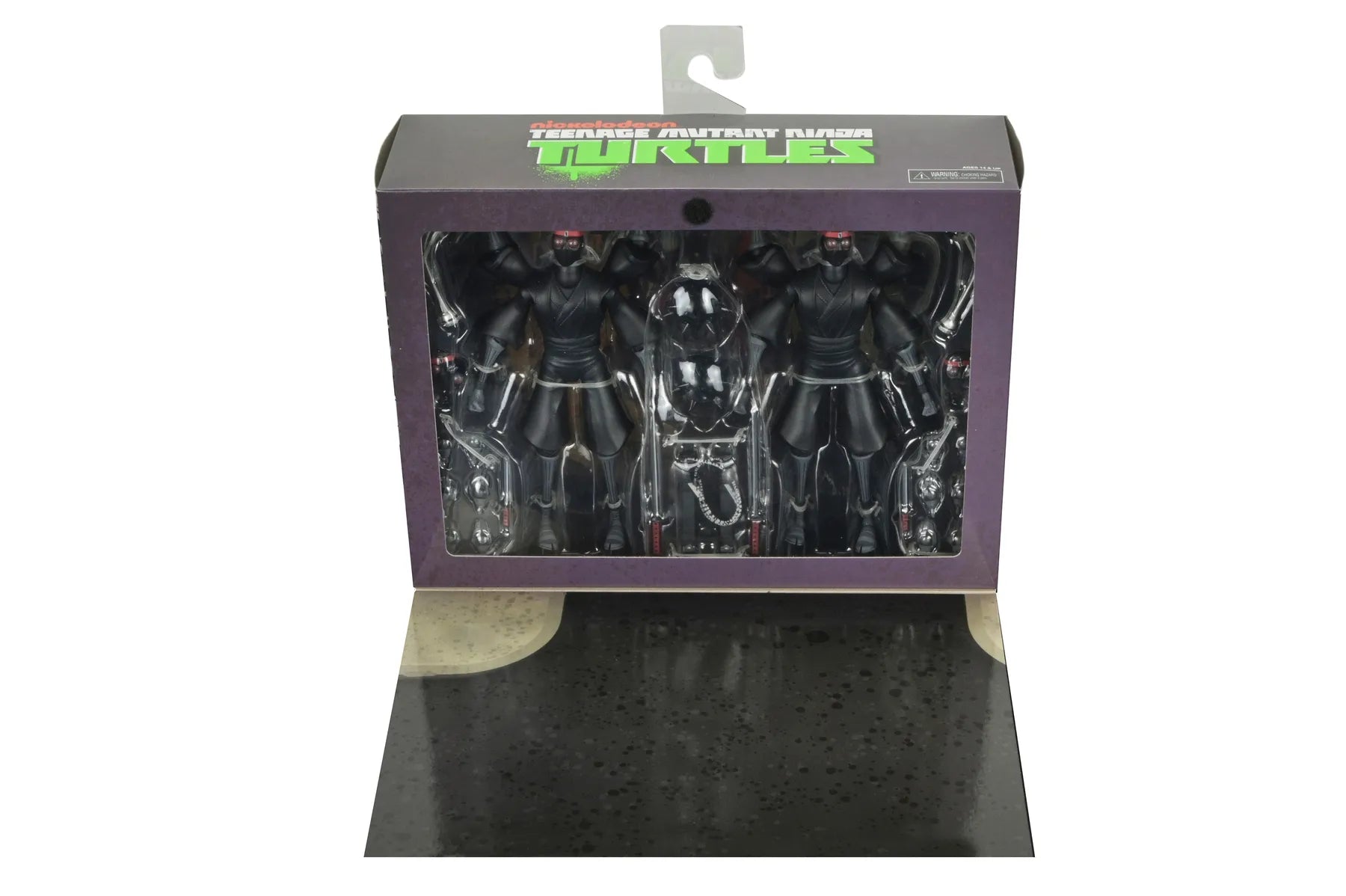 Figurines TMNT Tortues ninja (2012) Footbots Neca, édition Cartoon, ensemble de figurines Tortues ninja avec détails colorés.