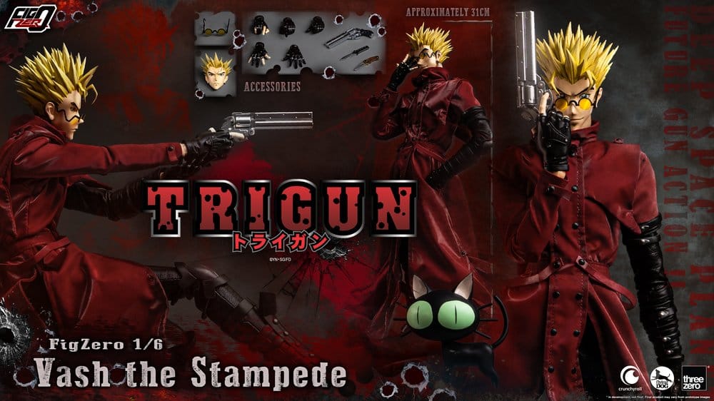 Trigun figurine FigZero 1/6 Vash the Stampede 31 cm - Toys Legacy Collection