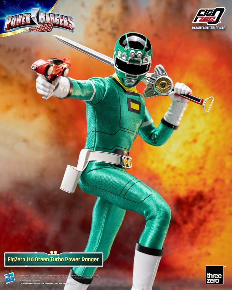 Power Rangers Turbo figurine FigZero 1/6 Green Turbo Power Ranger 30 cm
