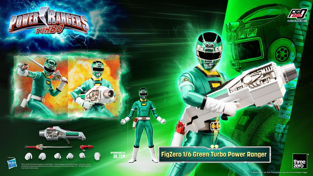 Power Rangers Turbo figurine FigZero 1/6 Green Turbo Power Ranger 30 cm