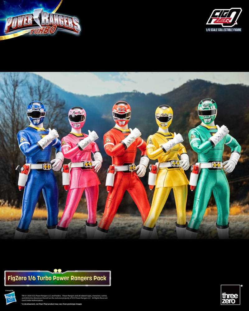 Power Rangers Turbo pack 5 figurines FigZero 1/6 Turbo Power Rangers 30 cm