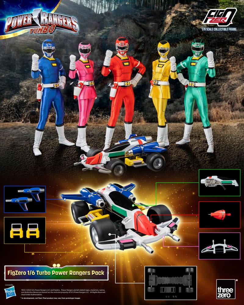 Power Rangers Turbo pack 5 figurines FigZero 1/6 Turbo Power Rangers 30 cm