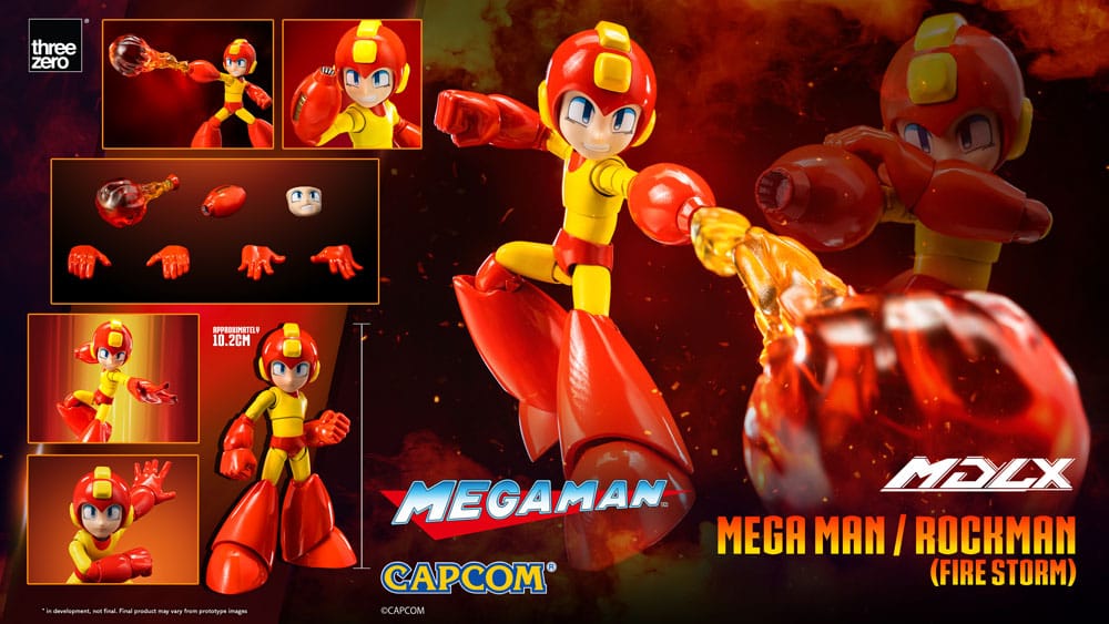 Mega Man figurine MDLX Mega Man / Rockman (Fire Storm) 10 cm - Toys Legacy Collection