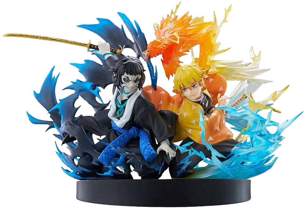 Demon Slayer: Kimetsu no Yaiba statuette PVC Zenitsu Agatsuma & Kaigaku 15 cm