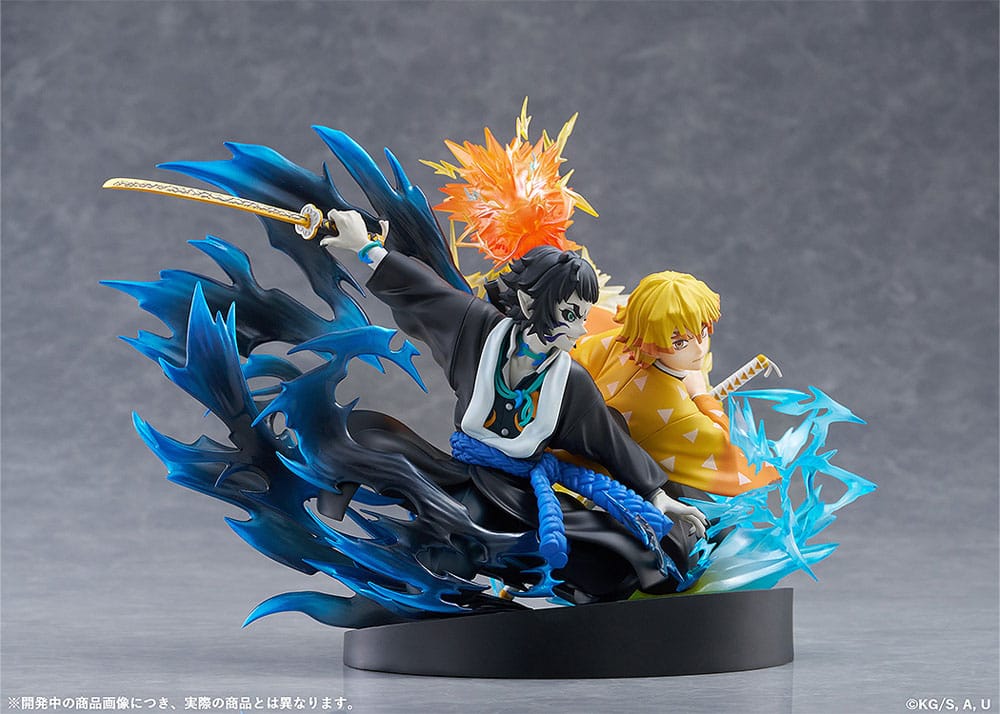 Demon Slayer: Kimetsu no Yaiba statuette PVC Zenitsu Agatsuma & Kaigaku 15 cm