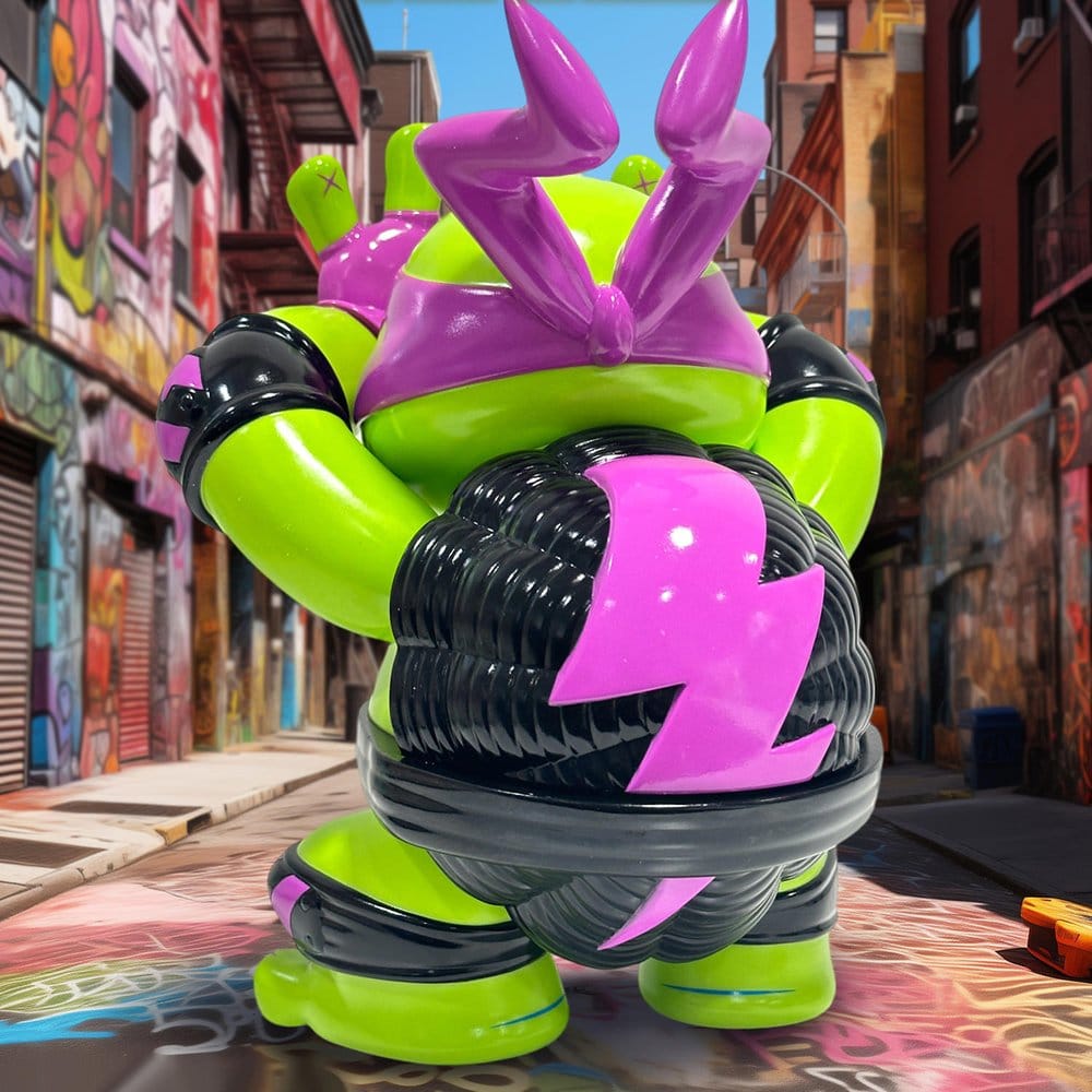 Figure en vinyle Donatello des Tortues Ninja x Grape Brain, 24 cm, figurine détaillée de la collection BigBoysToys