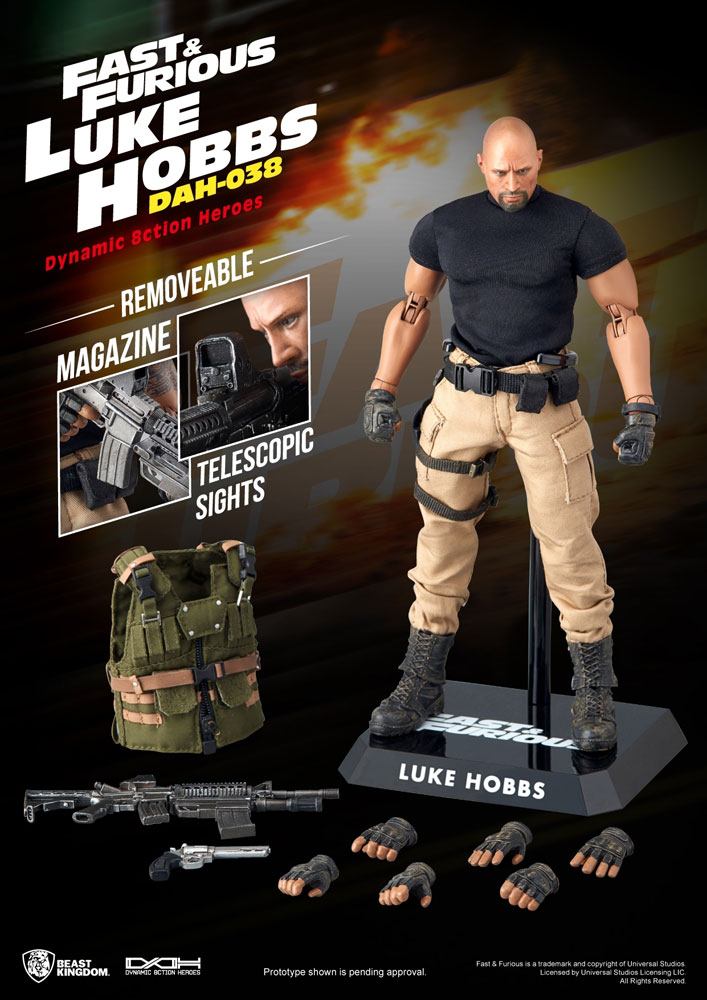 Fast & Furious figurine Dynamic Action Heroes 1/9 Luke Hobbs 21 cm - Toys Legacy Collection