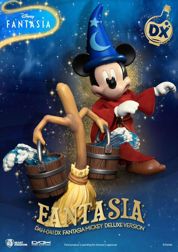 Disney Classic figurine Dynamic Action Heroes 1/9 Mickey Fantasia Deluxe Version 21 cm - Toys Legacy Collection