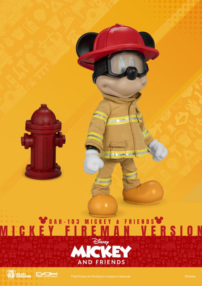 Mickey & Friends figurine Dynamic Action Heroes 1/9 Mickey Fireman Ver. 24 cm - Toys Legacy Collection
