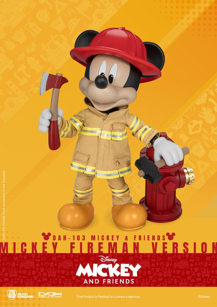 Mickey & Friends figurine Dynamic Action Heroes 1/9 Mickey Fireman Ver. 24 cm - Toys Legacy Collection