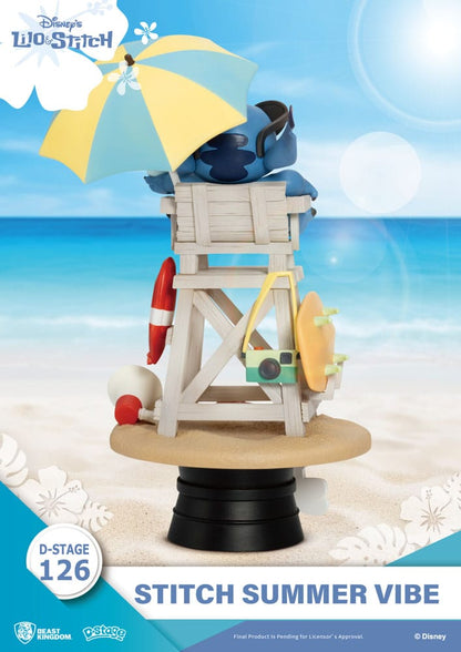 Disney diorama PVC D-Stage Stitch Summer Vibe 16 cm