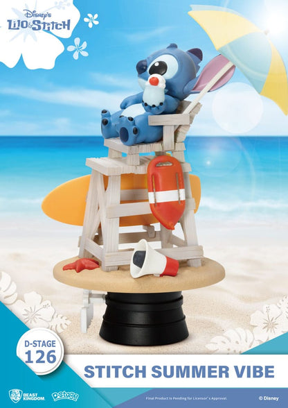 Disney diorama PVC D-Stage Stitch Summer Vibe 16 cm