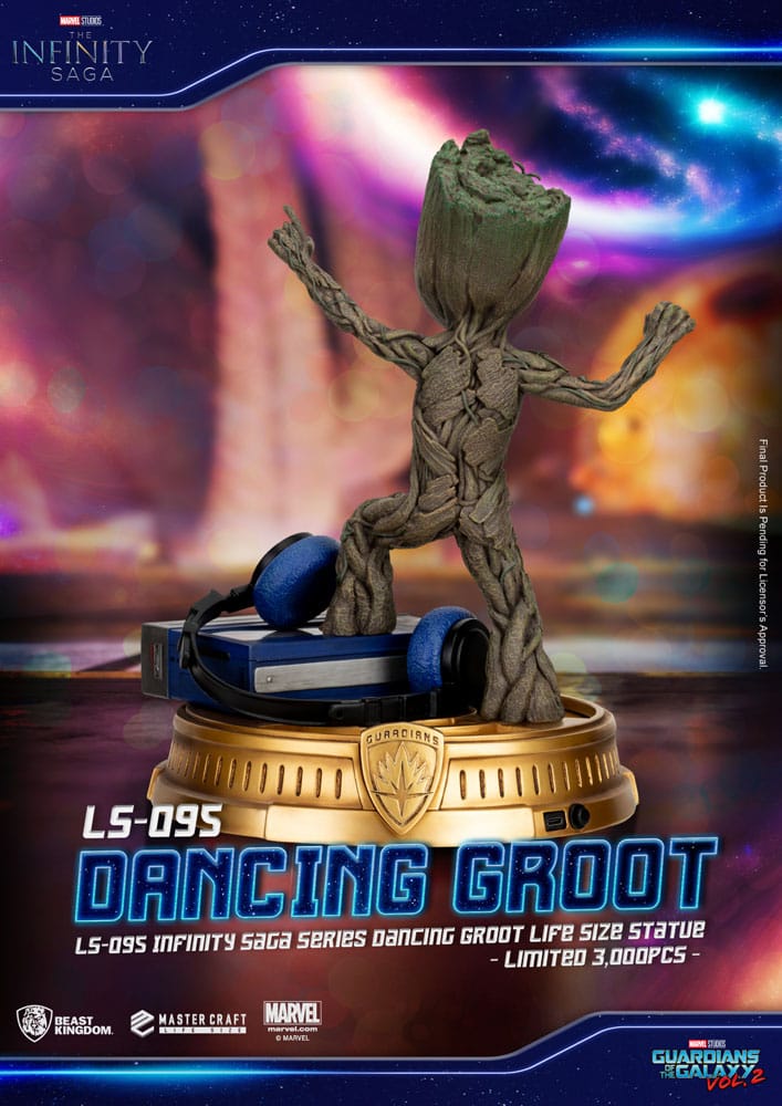 Les Gardiens de la Galaxie 2 statuette 1/1 Dancing Groot EU Exclusive 32 cm