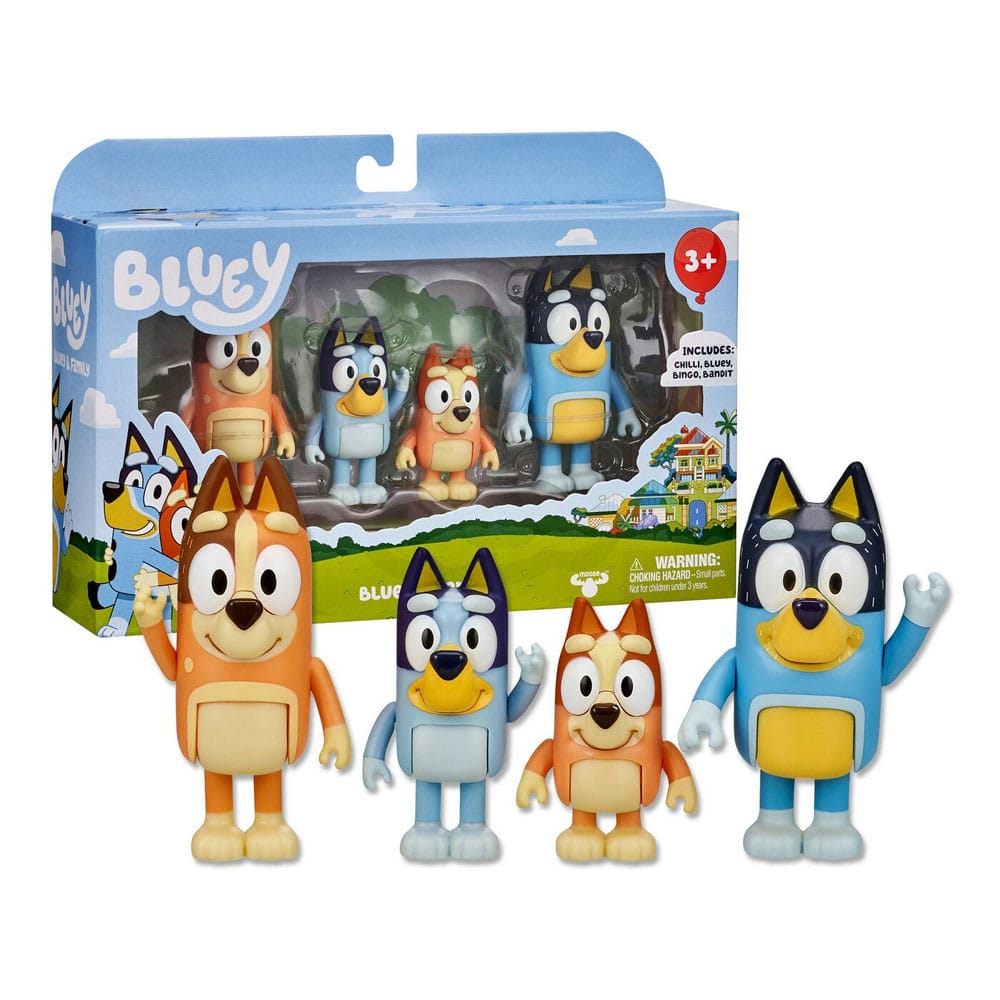 Bluey 4 pack figurines - Toys Legacy Collection
