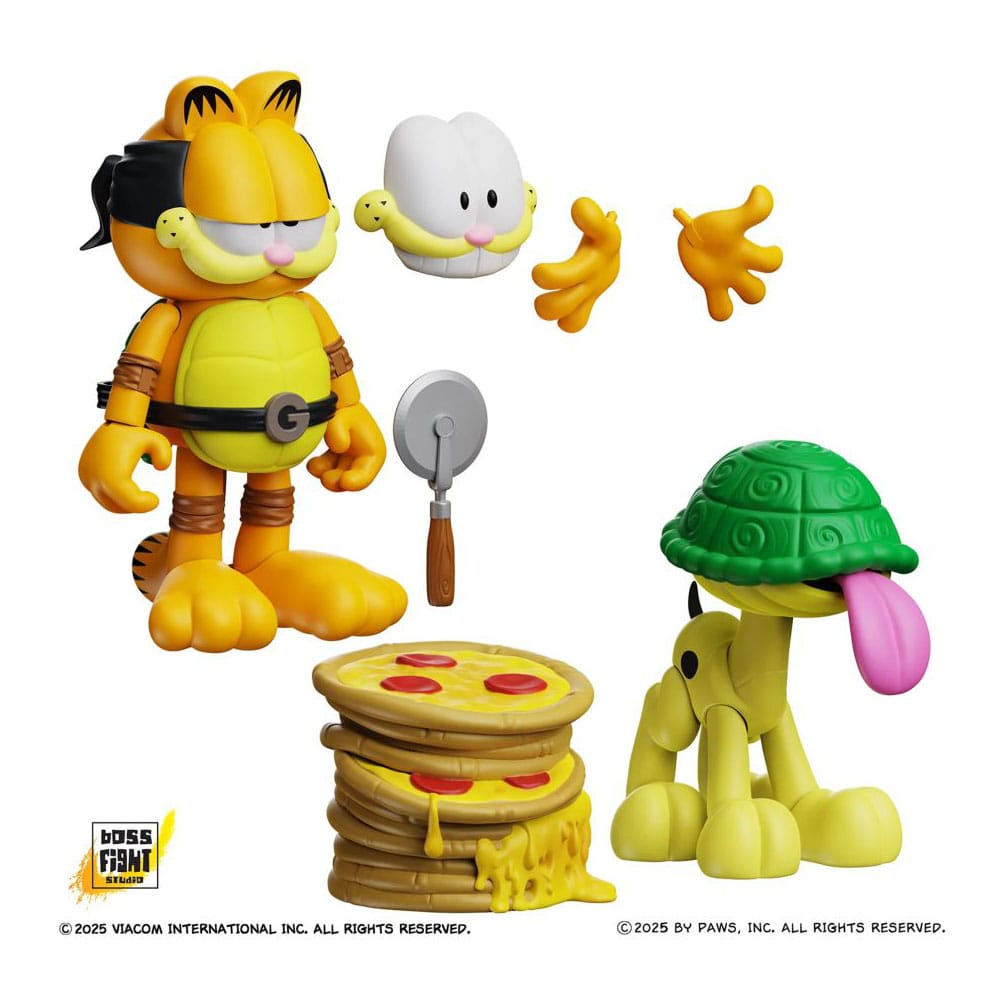 Garfield pack 2 figurines Garfello and Sidekick Odie