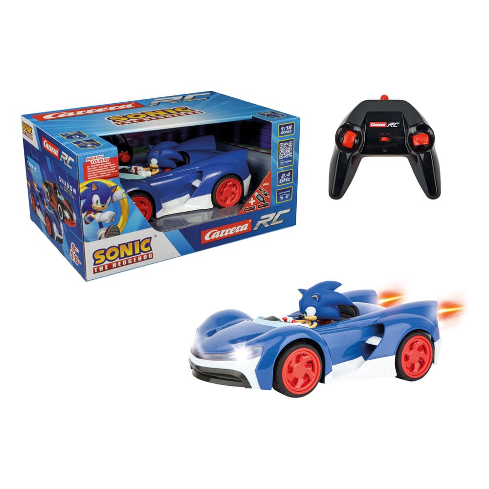 Sonic the Hedgehog Cart Voiture télécommandée RC 1/18 2,4GHz Sonic - Toys Legacy Collection