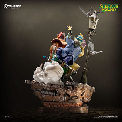 Sherlock Hound statuette Elite Diorama 1/8 Sherlock, Watson & Mrs. Hudson 56 cm