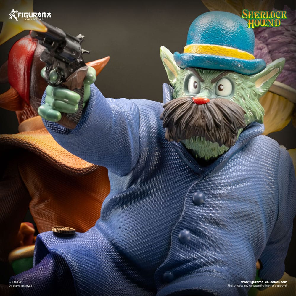 Sherlock Hound statuette Elite Diorama 1/8 Sherlock, Watson & Mrs. Hudson 56 cm