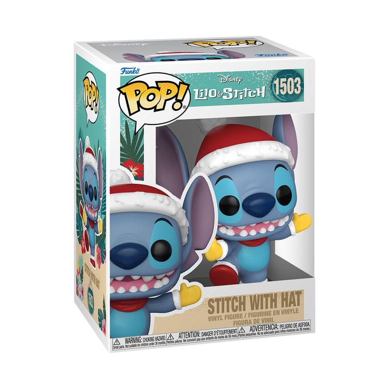 Disney POP! Vinyl figurine Holiday Stitch w/Hat 9 cm - Toys Legacy Collection