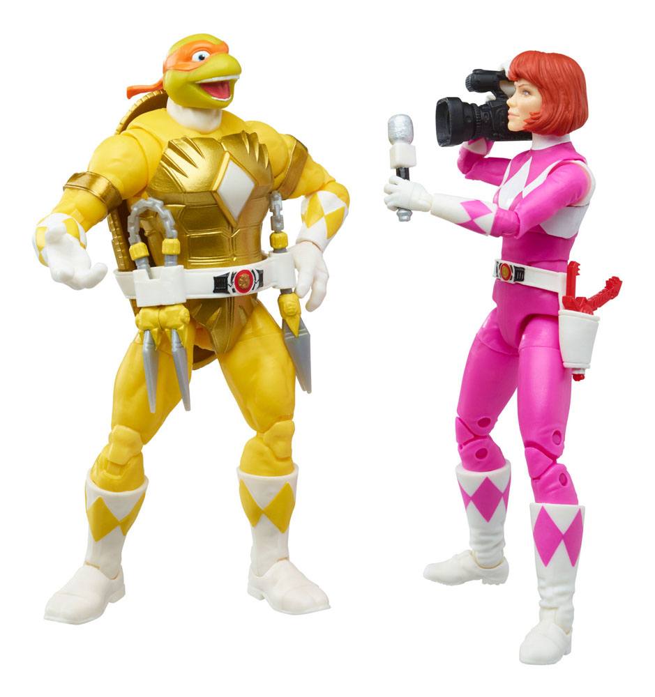 Power Rangers x TMNT Lightning Collection figurines 2022 Morphed April O´Neil & Michelangelo - Toys Legacy Collection