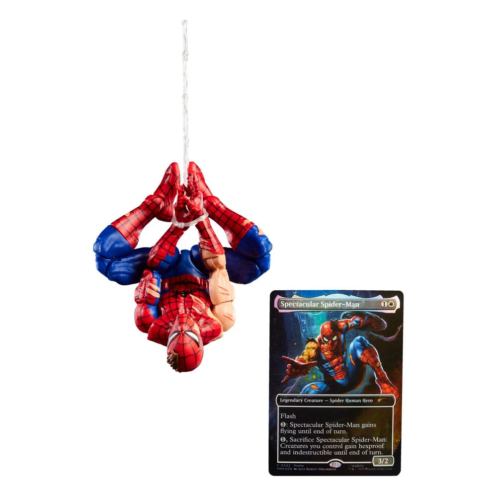 Marvel Legends Magic: The Gathering figurine Battle-Damaged Spider-Man (avec carte premium exclusive) 15 cm - Toys Legacy Collection