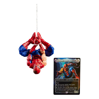 Marvel Legends Magic: The Gathering figurine Battle-Damaged Spider-Man (avec carte premium exclusive) 15 cm - Toys Legacy Collection