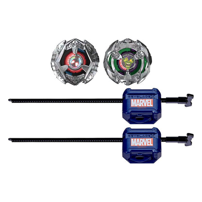 Collaboration Beyblade X et Marvel Miles Morales 1-60GN contre Green Goblin 9-80HT