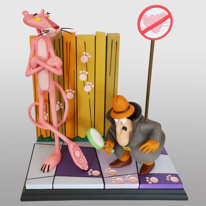 La Panthère rose (film, 1963) statuette Pink Panther & The Inspector 41 cm - Toys Legacy Collection