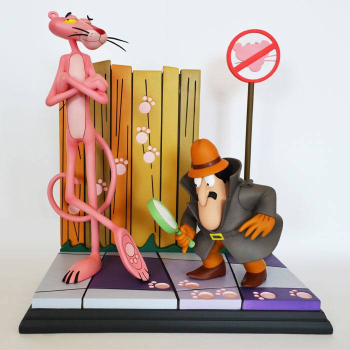 La Panthère rose (film, 1963) statuette Pink Panther & The Inspector 41 cm - Toys Legacy Collection