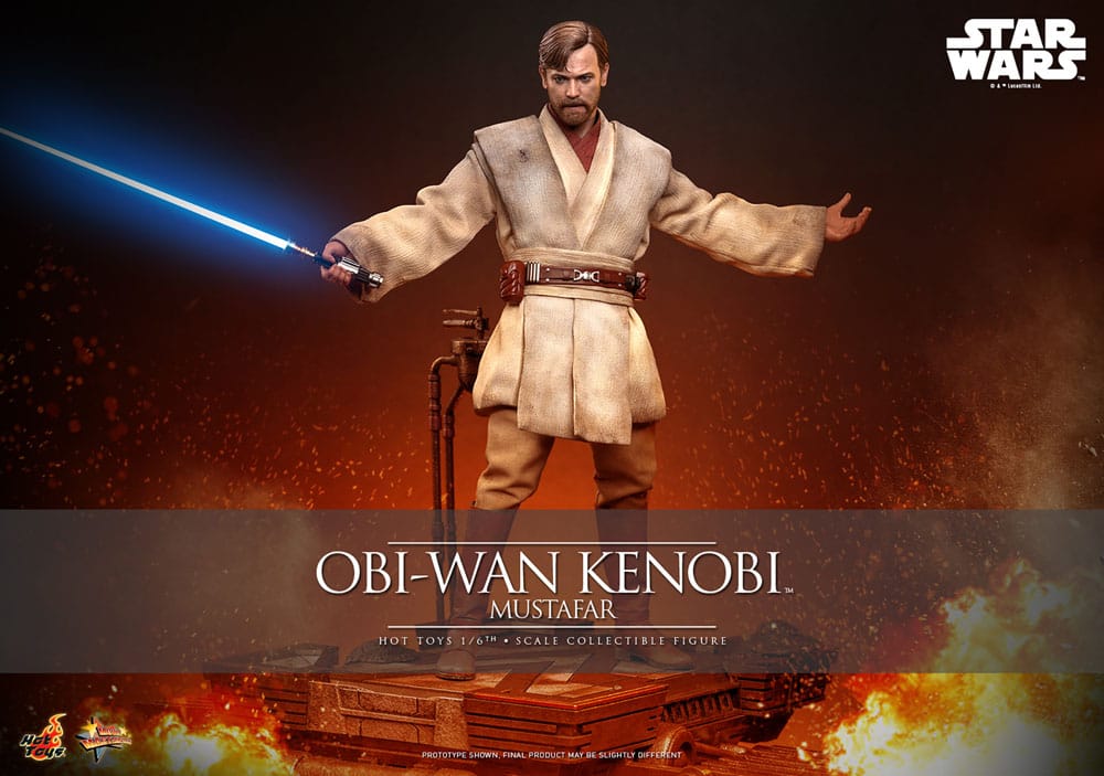 Star Wars, épisode III : La Revanche des Sith figurine Movie Masterpiece 1/6 Obi-Wan Kenobi (Mustafar) 31 cm - Toys Legacy Collection
