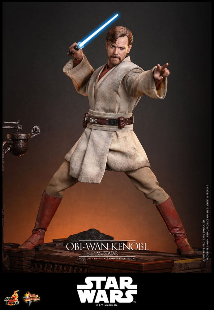 Star Wars, épisode III : La Revanche des Sith figurine Movie Masterpiece 1/6 Obi-Wan Kenobi (Mustafar) 31 cm - Toys Legacy Collection