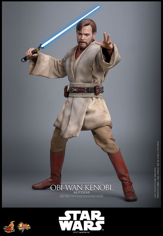 Star Wars, épisode III : La Revanche des Sith figurine Movie Masterpiece 1/6 Obi-Wan Kenobi (Mustafar) 31 cm - Toys Legacy Collection
