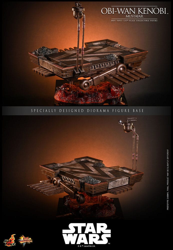 Star Wars, épisode III : La Revanche des Sith figurine Movie Masterpiece 1/6 Obi-Wan Kenobi (Mustafar) 31 cm - Toys Legacy Collection