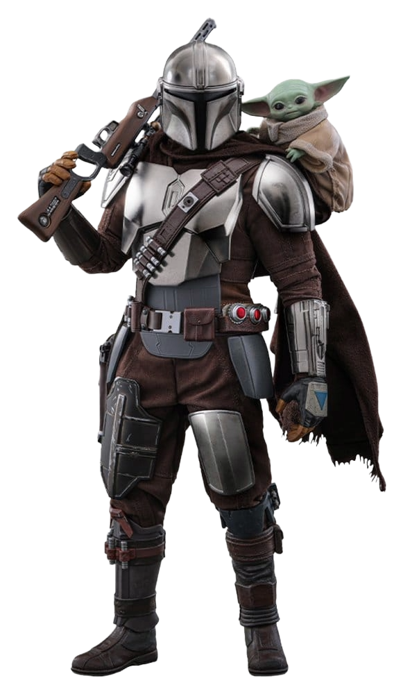 Star Wars: The Mandalorian & Grogu Movie Masterpiece figurine 1/6 The Mandalorian and Grogu 31 cm - Toys Legacy Collection