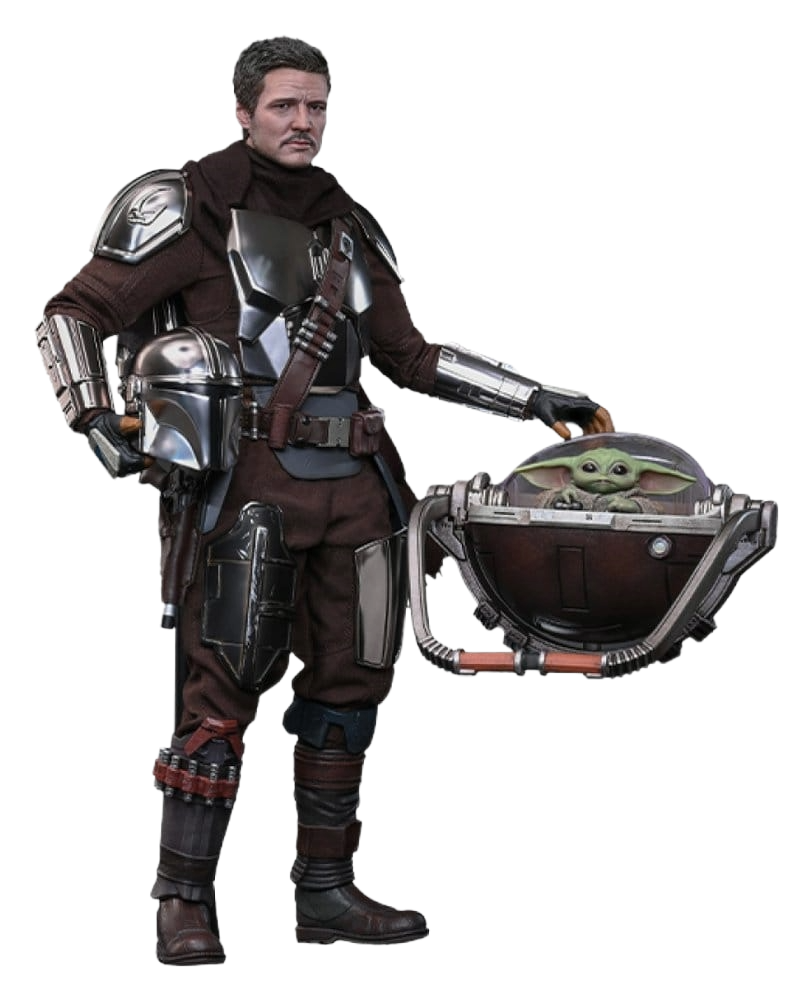 Star Wars: The Mandalorian & Grogu Movie Masterpiece figurine 1/6 The Mandalorian and Grogu (Deluxe Version) 31 cm - Toys Legacy Collection