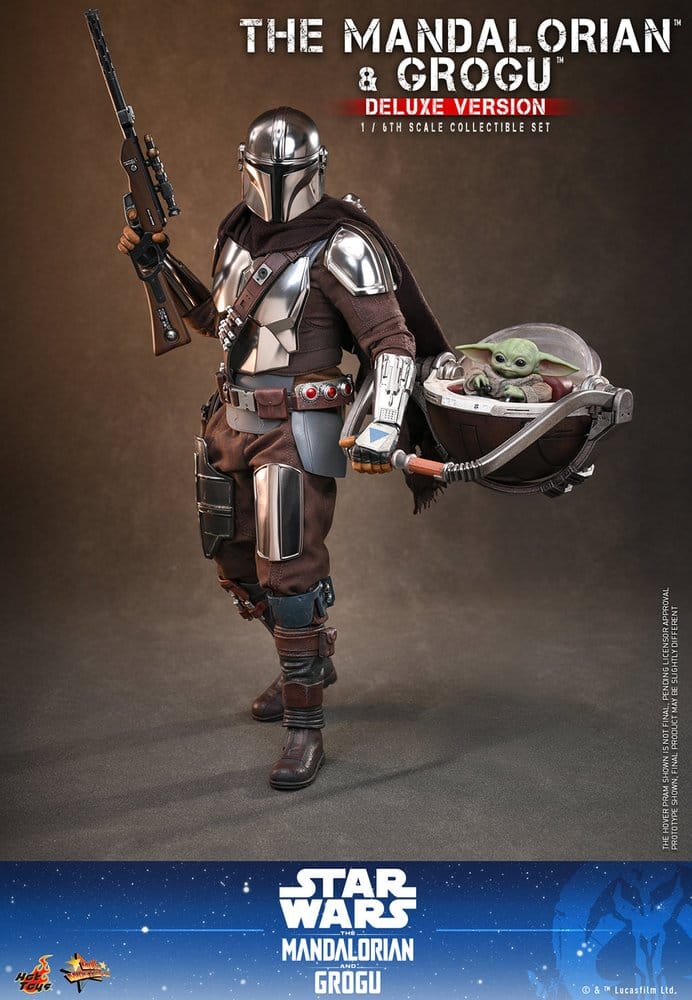 Star Wars: The Mandalorian & Grogu Movie Masterpiece figurine 1/6 The Mandalorian and Grogu (Deluxe Version) 31 cm - Toys Legacy Collection