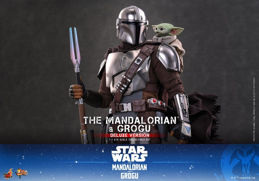 Star Wars: The Mandalorian & Grogu Movie Masterpiece figurine 1/6 The Mandalorian and Grogu (Deluxe Version) 31 cm - Toys Legacy Collection