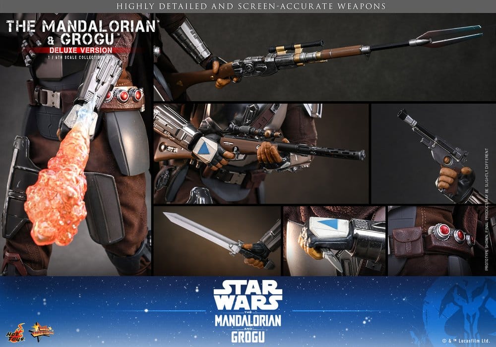 Star Wars: The Mandalorian & Grogu Movie Masterpiece figurine 1/6 The Mandalorian and Grogu (Deluxe Version) 31 cm - Toys Legacy Collection