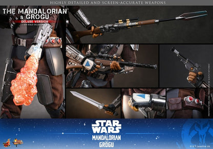 Star Wars: The Mandalorian & Grogu Movie Masterpiece figurine 1/6 The Mandalorian and Grogu (Deluxe Version) 31 cm - Toys Legacy Collection