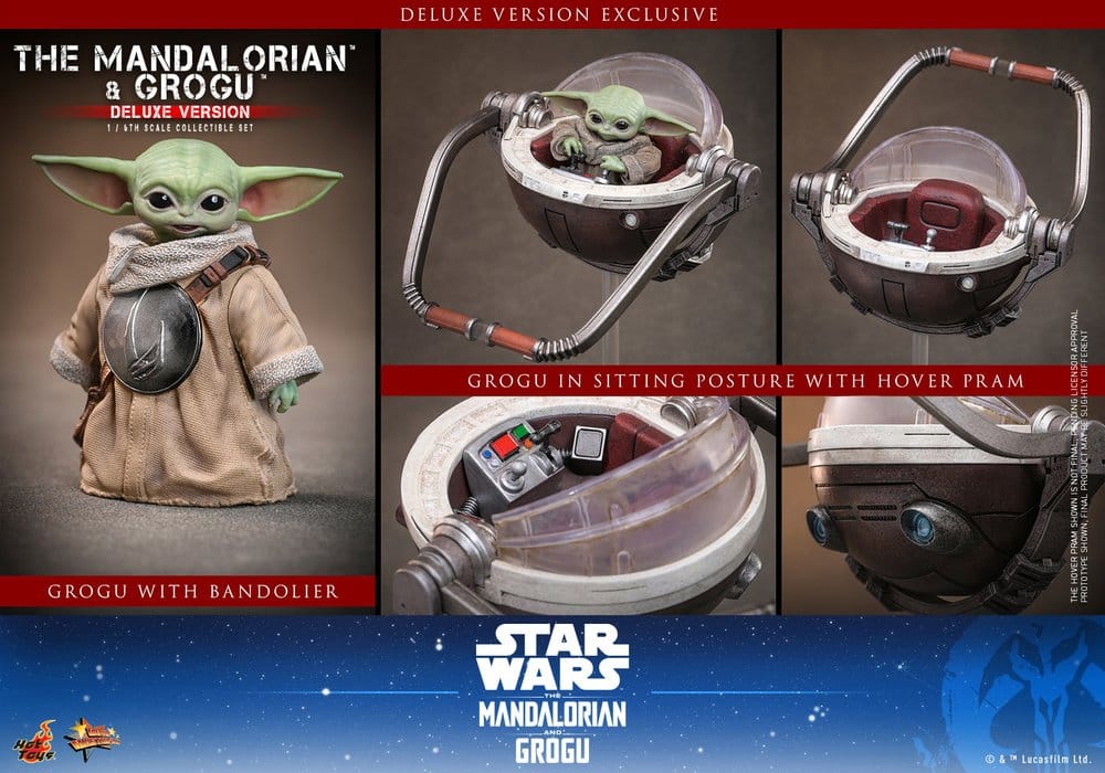 Star Wars: The Mandalorian & Grogu Movie Masterpiece figurine 1/6 The Mandalorian and Grogu (Deluxe Version) 31 cm - Toys Legacy Collection