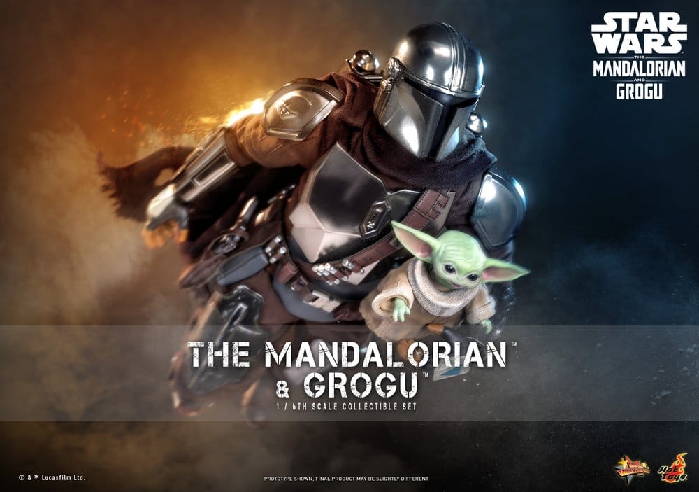 Star Wars: The Mandalorian & Grogu Movie Masterpiece figurine 1/6 The Mandalorian and Grogu 31 cm - Toys Legacy Collection