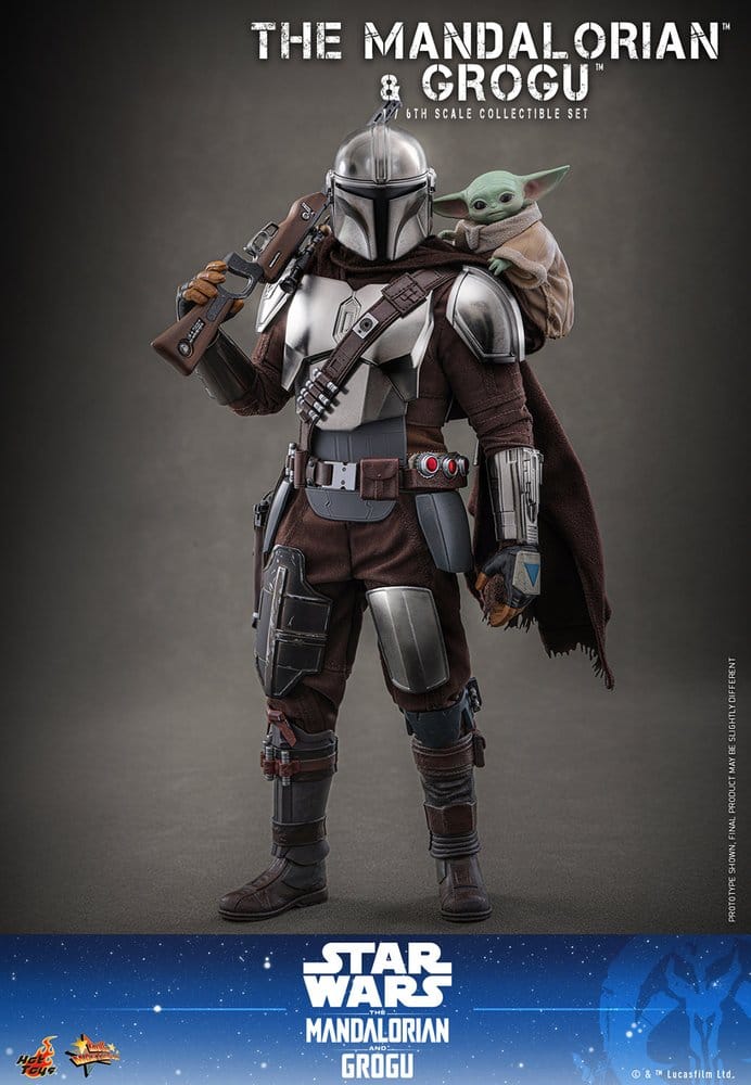 Star Wars: The Mandalorian & Grogu Movie Masterpiece figurine 1/6 The Mandalorian and Grogu 31 cm - Toys Legacy Collection