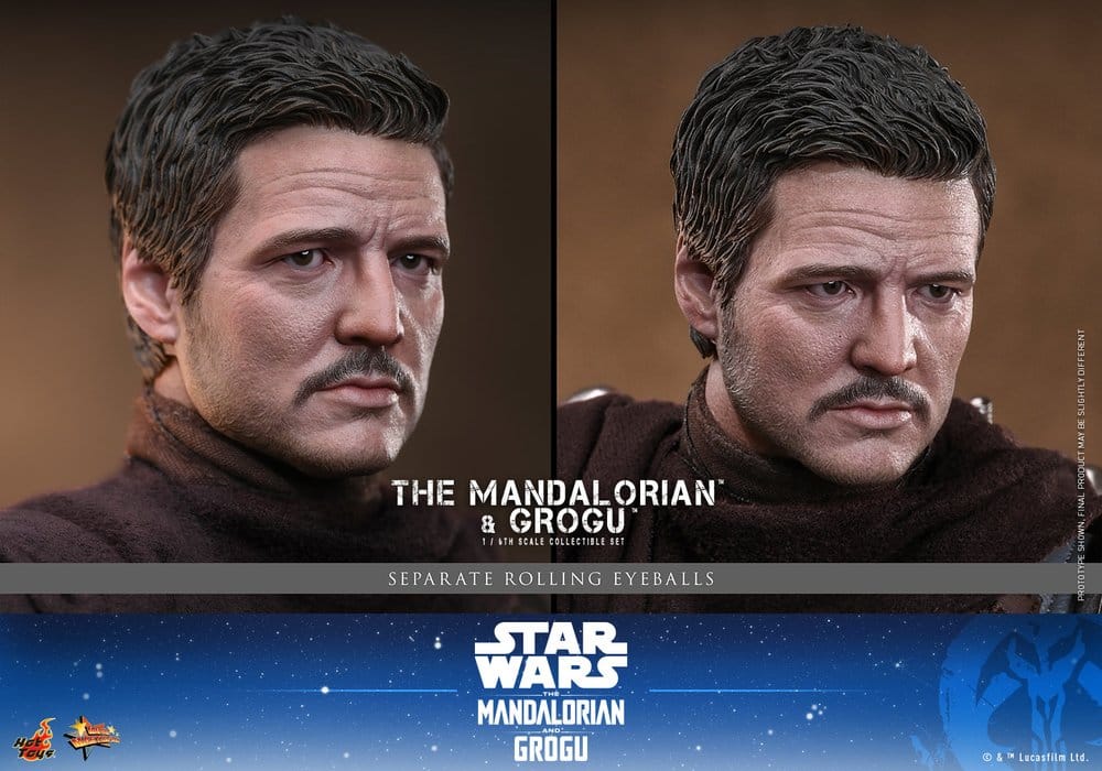 Star Wars: The Mandalorian & Grogu Movie Masterpiece figurine 1/6 The Mandalorian and Grogu 31 cm - Toys Legacy Collection