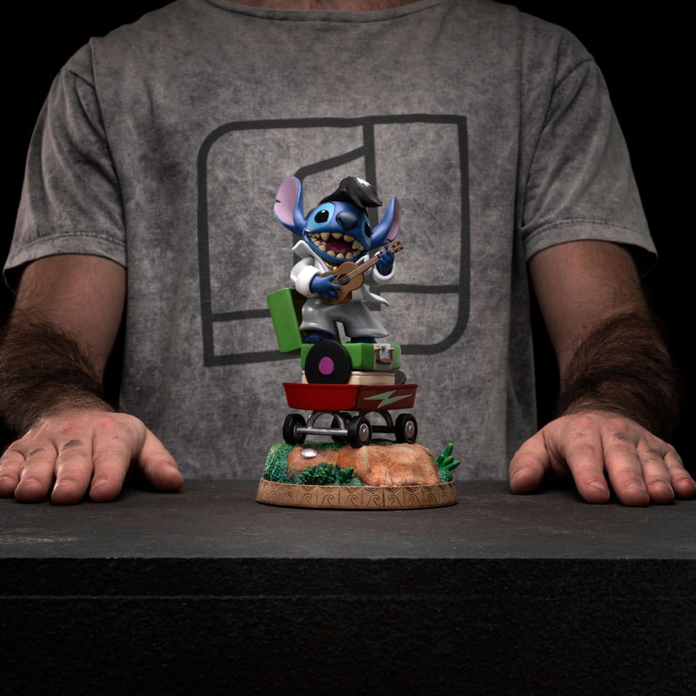 Lilo & Stitch statuette 1/10 Art Scale Stitch King of Rock 17 cm - Toys Legacy Collection